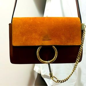 Chloe crossbody camel city bag